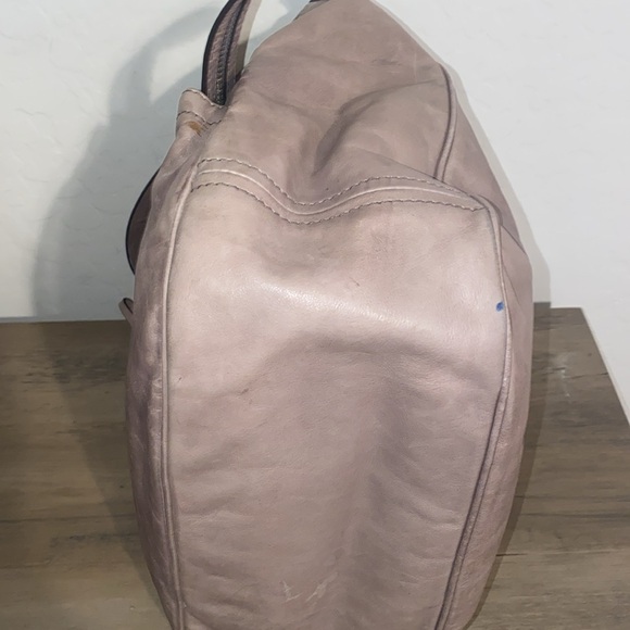 Marc By Marc Jacobs Moto Tie Dye Mauve Leather Large Hobo Bag EUC - Picture 12 of 12